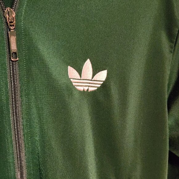 💚 Vintage Adidas Trefoil Full Zip Track Jacket Small Green 👟 - Picture 7 of 7